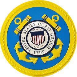 U.S. Coast Guard Full Color Cast Aluminum Plaque