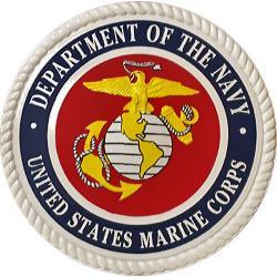 U.S. Marine Corps Full ColorCast Aluminum Plaque