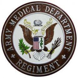 Army Medical Department Regiment Seal Plaque