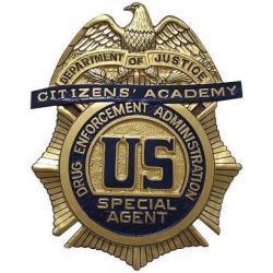DEA Citizens Academy Badge Plaque 