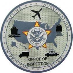 DHS Office of Inspection Plaque