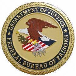 Department of Justice Federal Bureau of Prisons Seal Plaque 