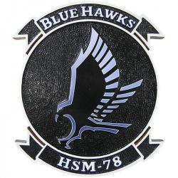 HSM 78 Blue Hawks Plaque