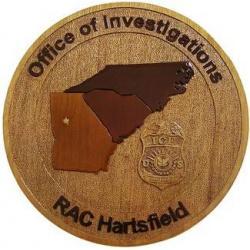Office of Investigations RAC Hartsfield Seal Plaque 