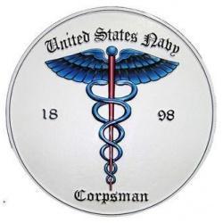 US Navy Corpsman Seal Plaque