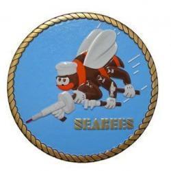 US Navy Seabees Seal Plaque