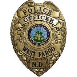 West Fargo PoliceDepartment Badge Plaque 
