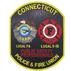 Connecticut Police and Fire Union CPFU Custom-made Plaque
