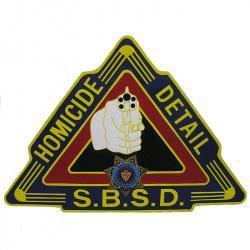 San Bernardino County Sheriff’s Department SBSD Homicide Detail custom wall plaque
