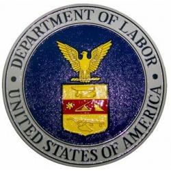 Department of Labor Seal Plaque 