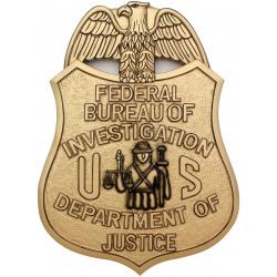 FBI Special Agent Badge Plaque