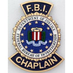 FBI Chaplain Badge Plaque