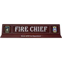 Fire Chief Desk Name Plate