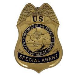 Fish and Wildlife Service Special Agent's Badge Plaque 