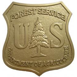 US Department of Agriculture Forest Service Emblem  Plaque