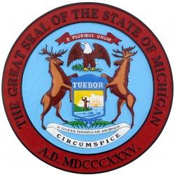 Michigan State Seal Plaque 