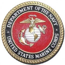 Marine Corps 0.75 Inch Thick Outdoor HDU Plaque