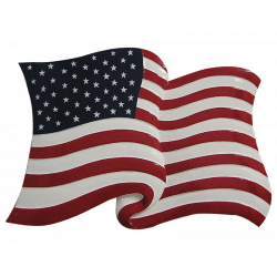 stars and stripes flag plaque