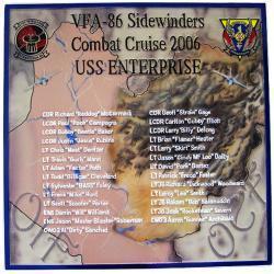 U.S. Navy VFA 86 Cruise Plaque
