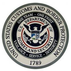 US Customs  Border Protection Seal 