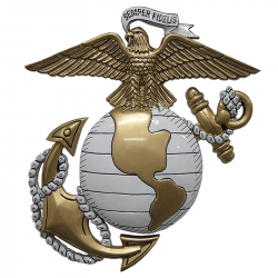 USMC EGA Eagle, Globe & Anchor Plaque - Painted 