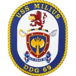 USS Milius DDG 69 Ship's Plaque