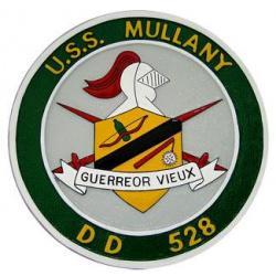 USS Mullany Ship's Plaque