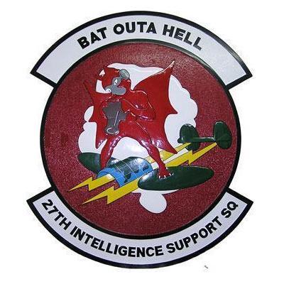 27th Intelligence Squadron Patch Plaque