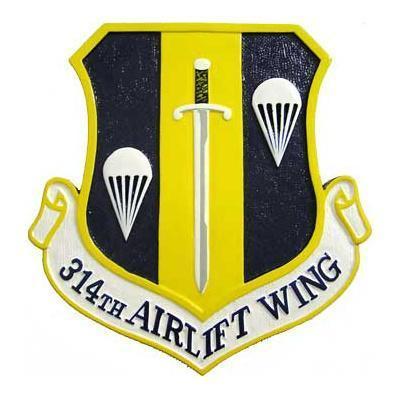 314th Airlift Wing Plaque