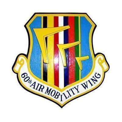 60th Air Mobility Wing Crest Plaque
