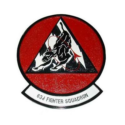 63rd Fighter Squadron Plaque