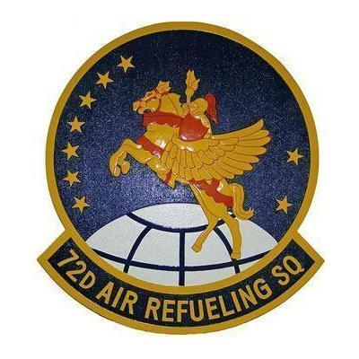 72d Air Refueling Squadron Patch Plaque