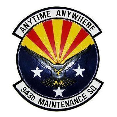 943d Maintenance Squadron Plaque