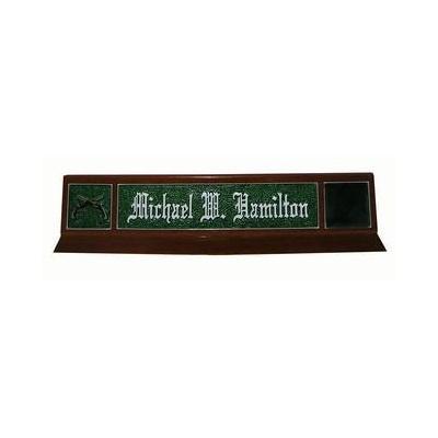 Classic Design Green Desk Nameplate