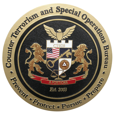 Counter-Terrorism and Special Operations Bureau Plaque