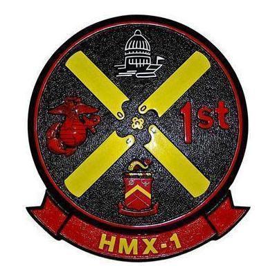 HMX-1 Patch Plaque Marine Helicopter Squadron One Patch Plaque