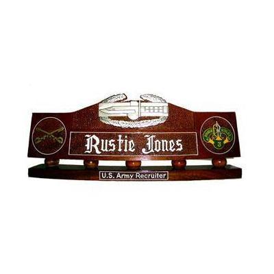 US Army Combat Action Badge Desk Name Plate