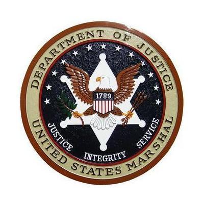 US Marshal Department of Justice Seal Plaque