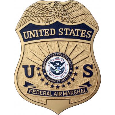 Federal Air Marshal badge plaque