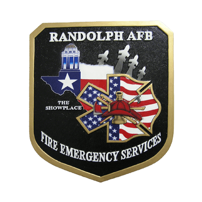 randolph afb fire emergency services plaque